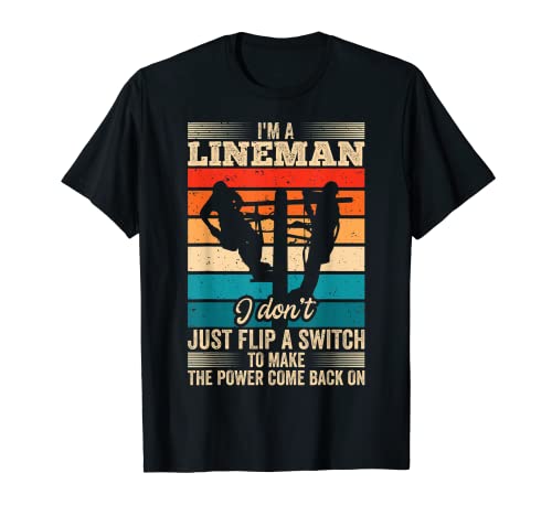 Power Lineman - Interruptor para escalar con cita Camiseta
