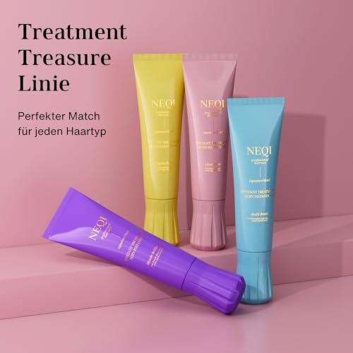 NEQI Glossing Haare Blond Kühl - Anti Gelbstich Maske mit Milchsäure AHA – Ansicht 7