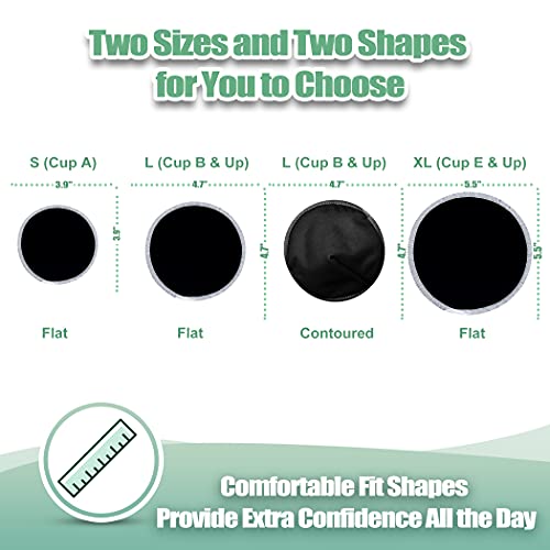 Image of wegreeco Nursing Breast Pads (14 Pack) + Laundry Bag & Travel Storage Bag, 3 Sizes: 3.9 /4.7 /5.5 inch Option - Washable & Reusable Breastfeeding Nursing Pads