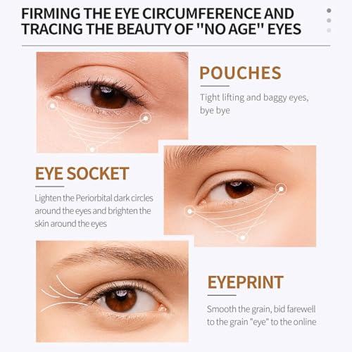 Caffeine Eye Serum for Dark Circles, Under Eye Serum Caffeine Eye Cream, Dark Circles Under Eye Treatment for Women/Men Skincare, Anti Aging Wrinkle, Reduce Puffiness, Eye Bags Removal, 30ml - Image 4