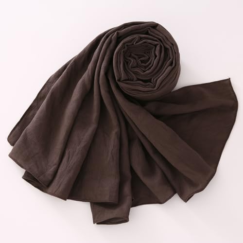 Long Lightweight Soft Scarf for Women and Men Large Shawl Wrap Cotton Blend Scarves2