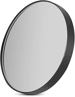 FOMIYES 5X Magnifying Makeup Mirror, Round Cosmetic Mirror with 2 Suction Cups, Wall Magnifying Mirror for Bedroom, Bathroom, Vanity (8.8cm)