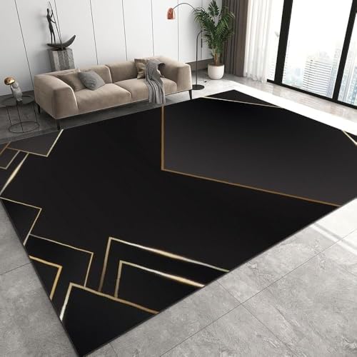 Tapis 3D rayures de texture géométrique au design contemporain