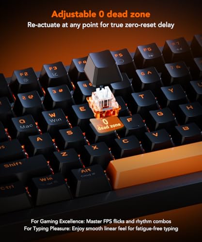 Teclado Gamer KYSONA HE82 USB 75% RGB miniatura 3
