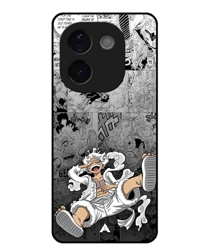 Image of Premium Anime 2 Case for Vivo T3 Pro (Glossy Finish) Soft-Touch Metal TPU Back Cover, Shockproof, Designer, Aesthetic Mobile Phone Case