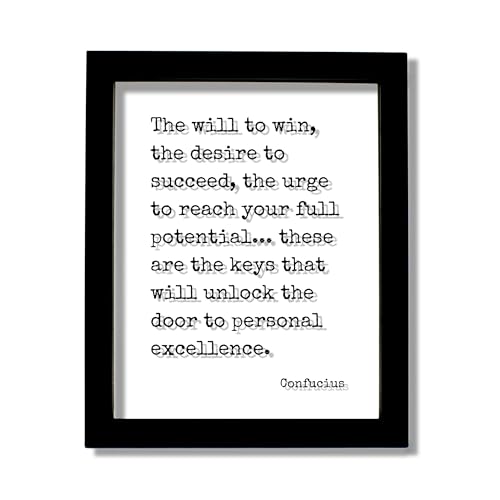Confucius - Quote - The will to win desire to