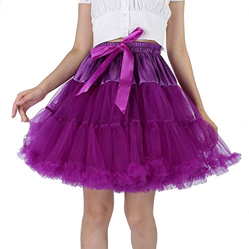 Image of Tutu Skirt as Well as Petticoat above Knee Underskirt Tulle Crinoline slip