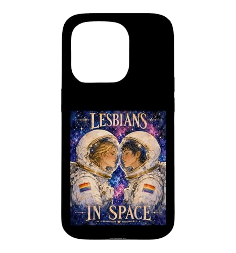 Lesbians In Space - LGBTQ+ �F����s�m���}���X���T�|�[�g �X�}�z�P�[�X iPhone 15 Pro �p
