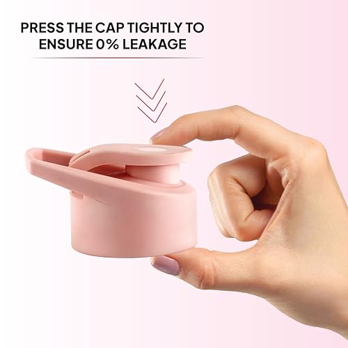 Image of CELLO Aqua Pro Max Stainless Steel Water Bottle 1000 ml Pink | ISI Certified Single Wall Rust & Leakproof Fridge Safe Water Bottle |Stylish Easy Grip Colorful Steel Water Bottle For Office & Daily Use