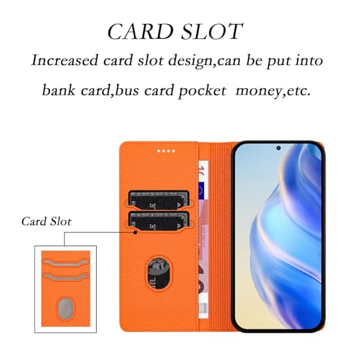 Étui portefeuille à rabat en cuir grainé rose compatible iPhone 17E - 5