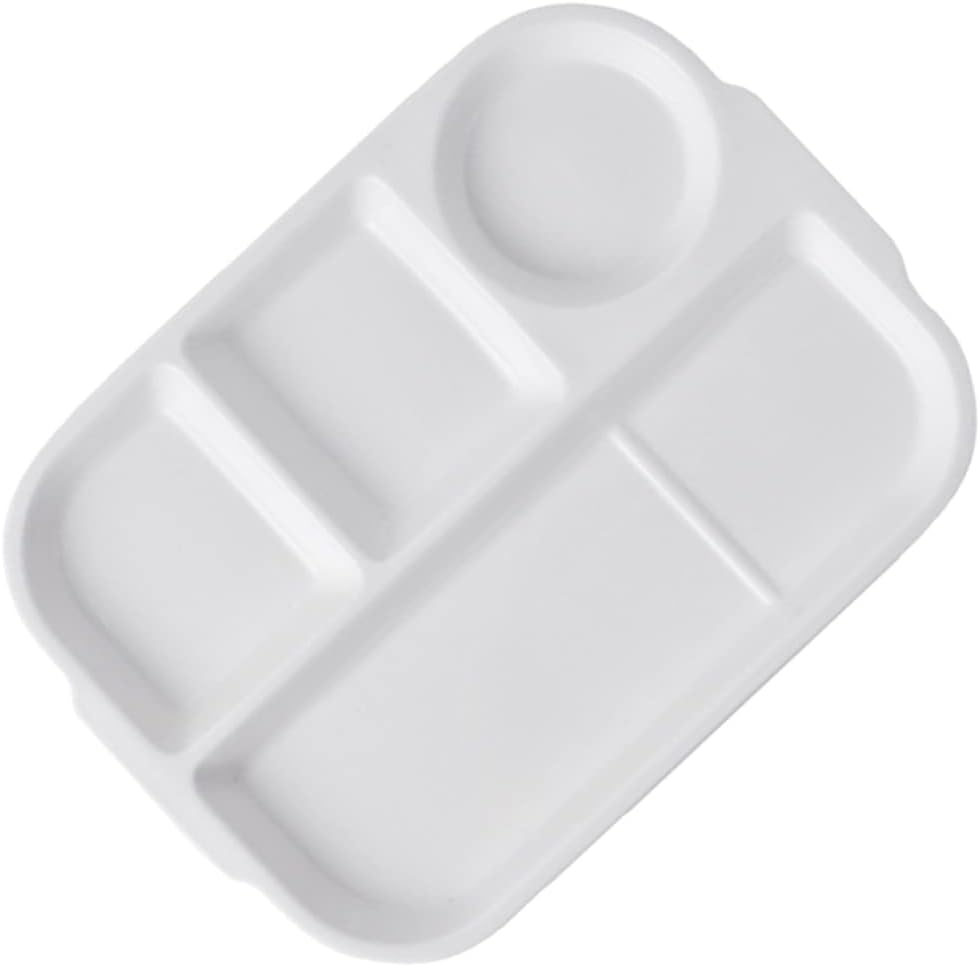 Ciieeo 1pc Ceramic Divided Dinner Plate for Breakfast Fruits and Dumplings for Family Gatherings Hotels and Restaurants