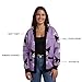 Kuromi Stars All-Over Print Women's Purple Long Sleeve Cardigan-XL