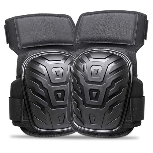 RONAN. Genouillère de travail au sol - Genouillère de travail - Genouillères de jardin - Genouillères de construction - Genouillères pour maçon - Genouillère en gel - Protection des genoux pour le