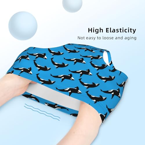 Blue Killer Whale Orca Girls' Underwear Soft Cotton Little Girls Panties Comfort Briefs4