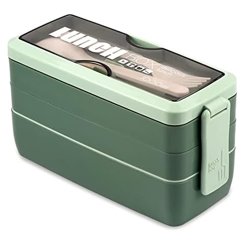 Kisstta LunchBox Erwachsene, 3 Schichten Stapelbar Brotdose Cover