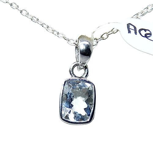 Pendentif aigue-marine bleu azur pour sublimer vos tenues