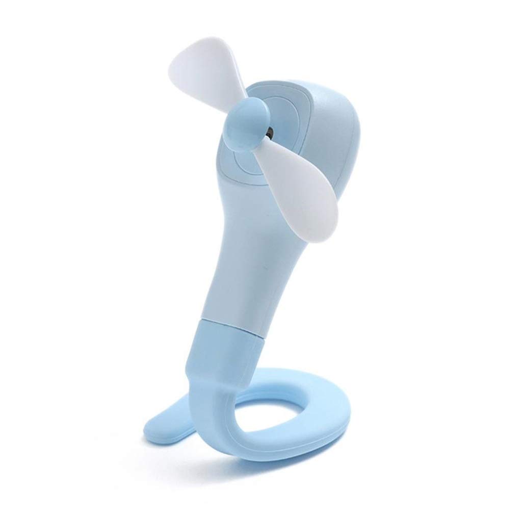Mini Ventilador Flexible Recargable, Paraguas para Cochecito de Ciclismo Multiusos, Ventiladores Frescos para Exteriores (Gris)