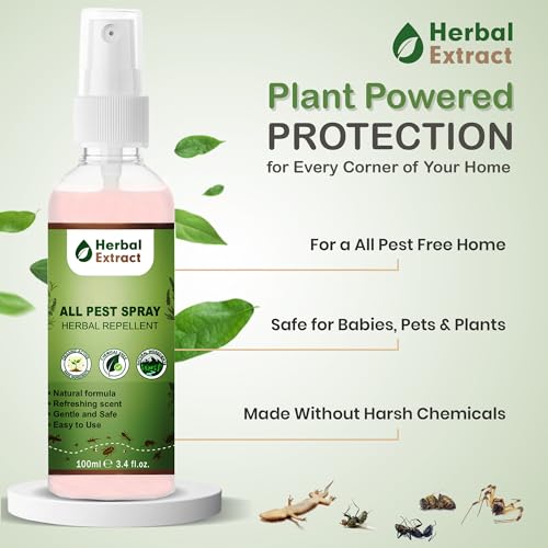 Image of All-in-One Insect Repellent Spray 100ml Each|Natural Room Spray for Mosquitoes,Cockroaches,Lizards,Ants & Flying Insects|Chemical-Free,Irritant-Free|Baby,Pet & Plant Safe|Pack of 2