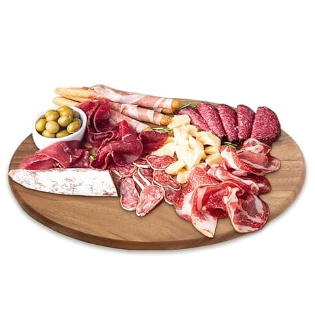 Woodard & Charles Round Lazy Susan Turntable with Stainless Steel Ball Bearing Mechanism (Brown)