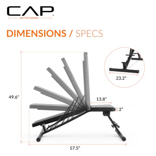 Image of CAP Barbell Multi-Purpose Adjustable Utility Strength Training Weight Bench | Multiple Options