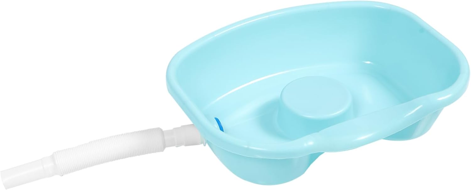 FOMIYES Portable Hair Washing Basin for Bedridden Elderly – Reusable Shampoo Tray Adjustable Neck Support for Home Care and Hospital Use