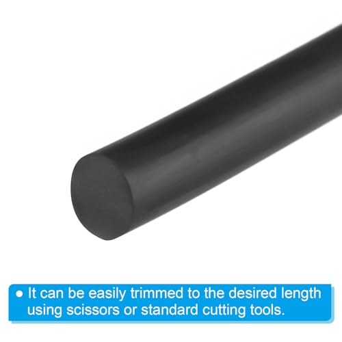 Image of PATIKIL 3 /8 Inch x 32.8 Feet Backer Rod, Hard Solid Nitrile Rubber Rope Caulk Crack Gaps Joint Filler Weather Stripping for Home Construction, Industrial Equipment Gasket DIY,Black