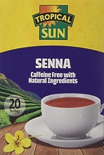 Tropical Sun Senna 20 Tea Bags, Caffeine Free with Natural Ingredients