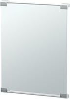 Vista 11 de Gatco 1561 Latitude II - Espejo minimalista sin marco, de montaje fijo, cromado, 30 pulgadas de alto x 22 pulgadas, con montaje en pared