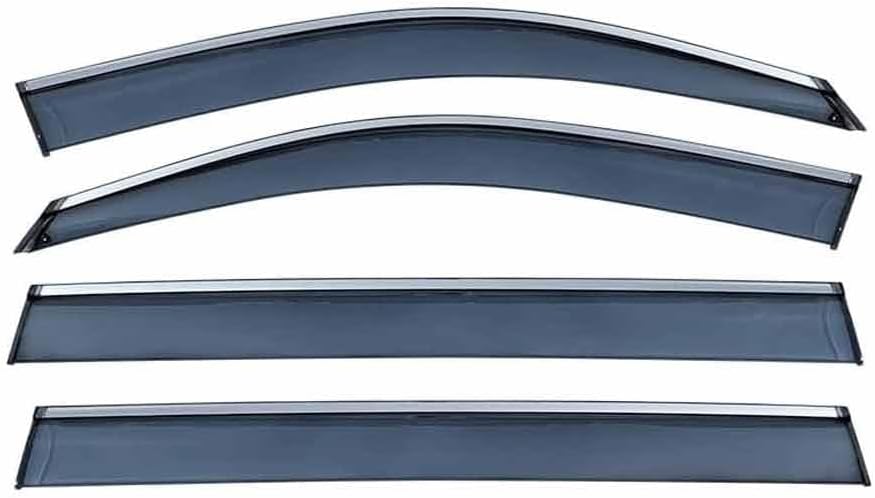 Car Windshield Rain Guards for Mercedes Benz GL Class MK2-X166 2013-2015, Front Rear Window Wind Deflectors Visors Waterproof Deflector Windows Exterior Accessories