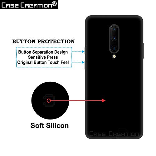 Image of Case Creation Compatible with Oneplus 9 Pro 2021 Back case, Oneplus 9 Pro Slim Flexible Smart Look case with 360 Camera All Angle Protection (Pure Black)