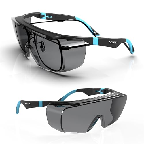 DEX FIT Schutzbrille SG210 OTG, Sonnen Schutzbrille für Brillenträger,...