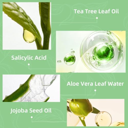 AOPEIBOTO Tea Tree Oil Soap, Tea Tree Soap Bar, Facial & Body Wash for Oily, Blemish-Prone Skin, Deep Cleansing For Men & Women, 7oz / 200g — view 2