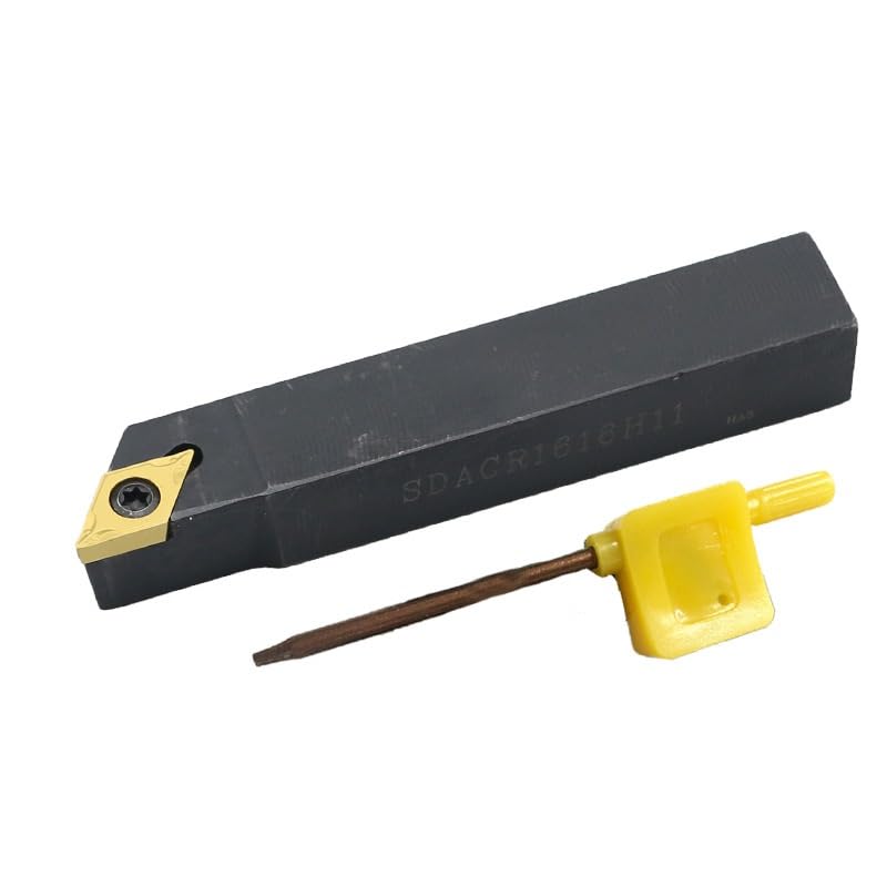 1pc SDACR0808H07 SDACR1010H07 SDACR1212H07 SDACR1616H11 SDACR2020K11 SDACR2525M11 External Turning Tool Holder CNC Lathe Cutter Tool(SDACR1212H07)