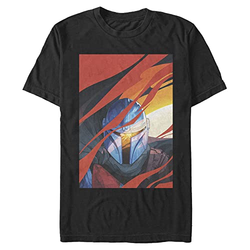T-shirt Star Wars homme style urbain motif fumée mandalorienne pour le quotidien