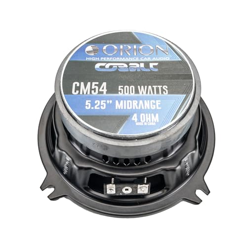 ORION Cobalt CM54 High Efficiency 5.25" Mid-Range Bullet Loudspeakers, 500W Max Power, 125W RMS, 4 Ohm, 1.2" Voice Coil - Pro Car Audio Stereo, Midrange Speakers (Pair) by ORION - Image 5
