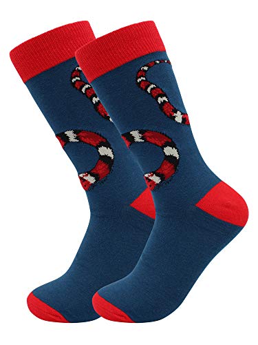 Real Sic Casual Designer Socks for Men and Women - Animal Pet Series - Breathable and Lightwear Cotton Socks (Snake)
