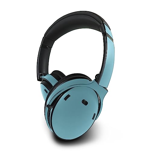 Image of MightySkins Skin Compatible With Bose QuietComfort 45 Headphones - Solid Baby Blue | Protective, Durable, and Unique Vinyl Decal wrap cover | Easy To Apply, Remove, and Change Styles | Made in the USA