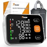 Yisunf Tensiomètre Bras Électronique, Grand Écran LED, Mesure Automatique à 1 Bouton, Appa...