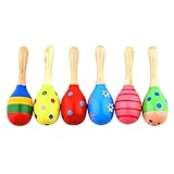 maracas acordes ✅Juguete de madera maraca para tus hijos