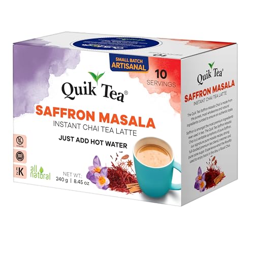 QuikTea Saffron Masala Chai Tea Latte