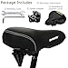 DAWAY C30 Large Wide Bike Seat - Most Comfortable Oversized Bicycle Saddle for Peloton, Mountain, Road, Cruiser, Stationary, Exercise Bikes - Soft Foam Padded Saddle for Men, Women & Seniors Gift