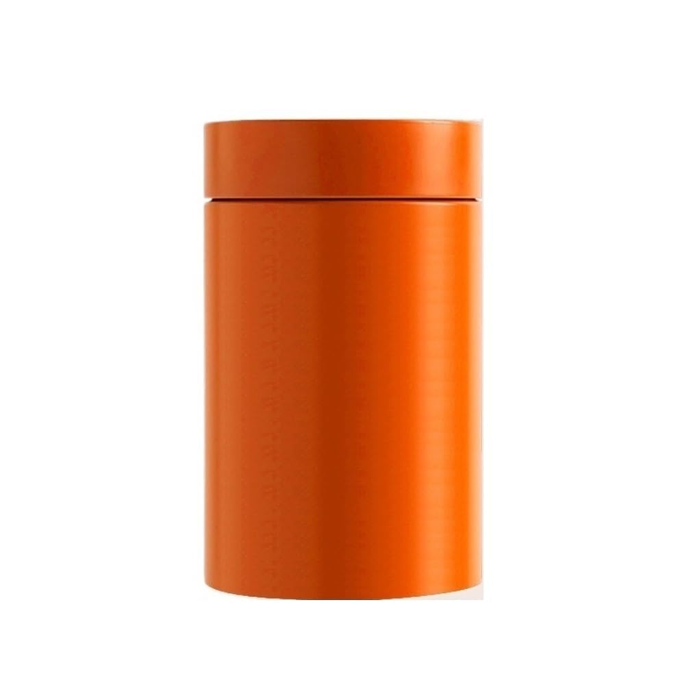 Teedose aus Keramik, tragbar, kleine Aufbewahrungsdose, rund, versiegelte Dose, Eisendose, leere Dose, Teeset, Einzeldose, Teedose (A,L)