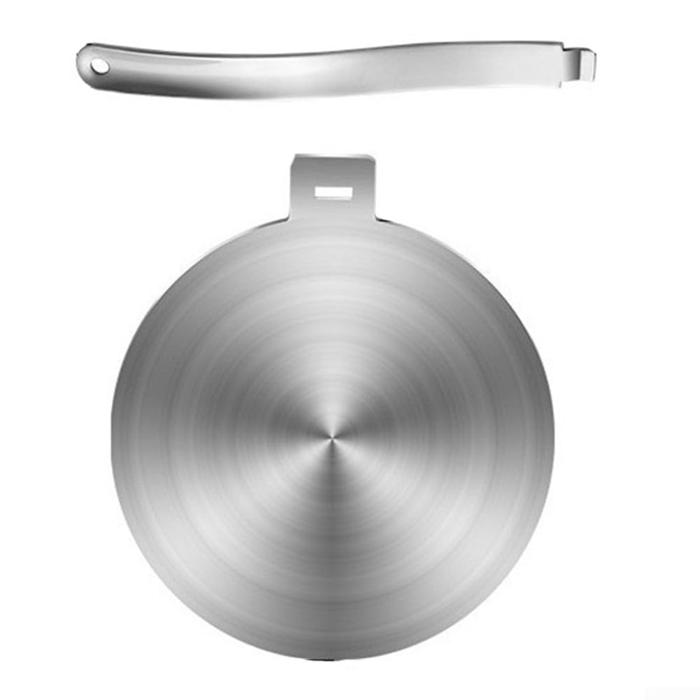 Placa difusora de calor para placa de inducción, adaptador de cocina de acero inoxidable para ollas y sartenes, múltiples tamaños 13/20/24/28 cm, accesorio de utensilios de cocina (20 cm)