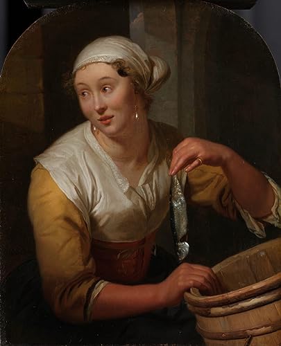 Impression d'art Femme harengs Godfried Schalcken sur toile canvas haute définition