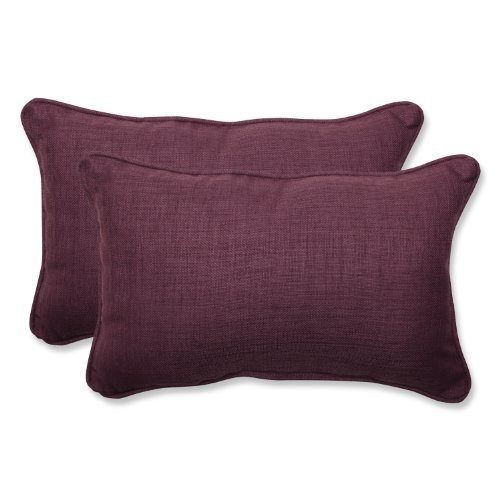 Pillow Perfect Outdoor Rave Vineyard Rectangular Throw Pillow, Set of 2 by Pillow Perfect
