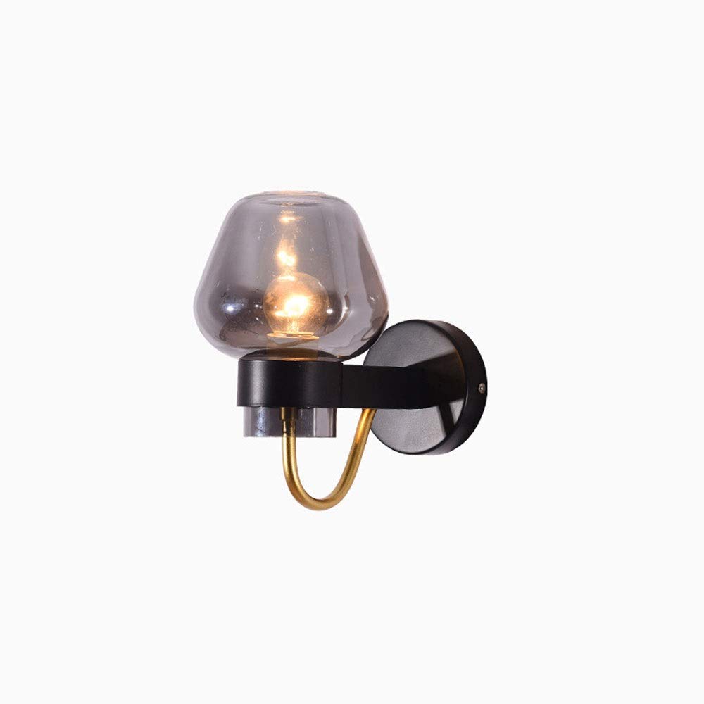 VDOQTLJT Wall Lamp Glass Simple Retro Sconces Living Room Corridor Lighting Fixtures -Indoor LED Stair Light for House Villa Bar Restaurants