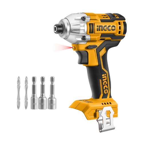 INGCO 20V Brushless Lithium-Ion Impact Driver 1/4 Inch, 170NM (Body Only) CIRLI20020