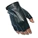 keynoyin Autumn and Winter Three-line Half-Finger Gloves, Windproof and Non-Slip Outdoor Driving Gloves - Half-Finger Gloves