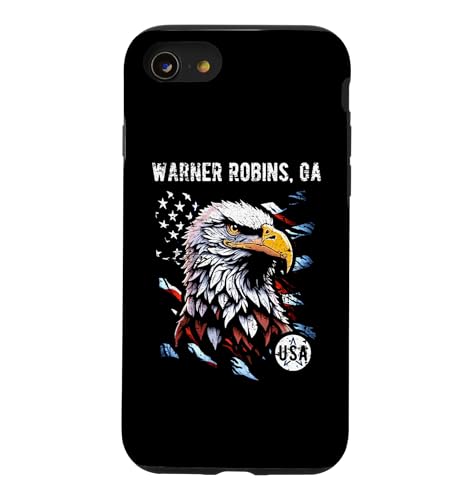 Warner Robins GA �����I�ȃC�[�O�� �A�����J���� �A���e�B�[�N���f�U�C�� �X�}�z�P�[�X iPhone SE (2020) / 7 / 8 �p