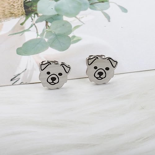 OKEYCH Australian Shepherd Lover Gift Australian Shepherd Stud Earrings Aussie Mama Jewelry Australian Shepherd Owner Gift3
